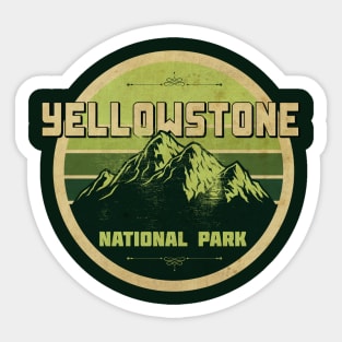 Yellowstone National Park Vintage Sticker